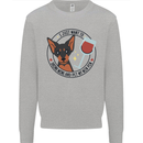 Wine With My Min Pin Miniature Pinscher Dog Mens Sweatshirt Jumper Sports Grey