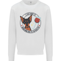 Wine With My Min Pin Miniature Pinscher Dog Mens Sweatshirt Jumper White
