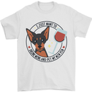 Wine With My Min Pin Miniature Pinscher Dog Mens T-Shirt 100% Cotton White