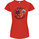 Wine With My Min Pin Miniature Pinscher Dog Womens Petite Cut T-Shirt Red