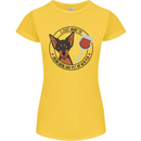 Wine With My Min Pin Miniature Pinscher Dog Womens Petite Cut T-Shirt Yellow