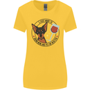 Wine With My Min Pin Miniature Pinscher Dog Womens Wider Cut T-Shirt Yellow
