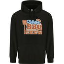 Winter BBQ Crew Funny Grill Food Chef Cook Mens 80% Cotton Hoodie Black