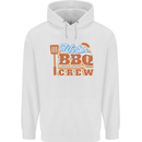 Winter BBQ Crew Funny Grill Food Chef Cook Mens 80% Cotton Hoodie White