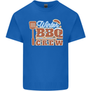 Winter BBQ Crew Funny Grill Food Chef Cook Mens Cotton T-Shirt Tee Top Royal Blue