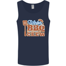 Winter BBQ Crew Funny Grill Food Chef Cook Mens Vest Tank Top Navy Blue