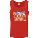 Winter BBQ Crew Funny Grill Food Chef Cook Mens Vest Tank Top Red