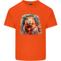 Winter Capybara Christmas Xmas Kids T-Shirt Childrens Orange