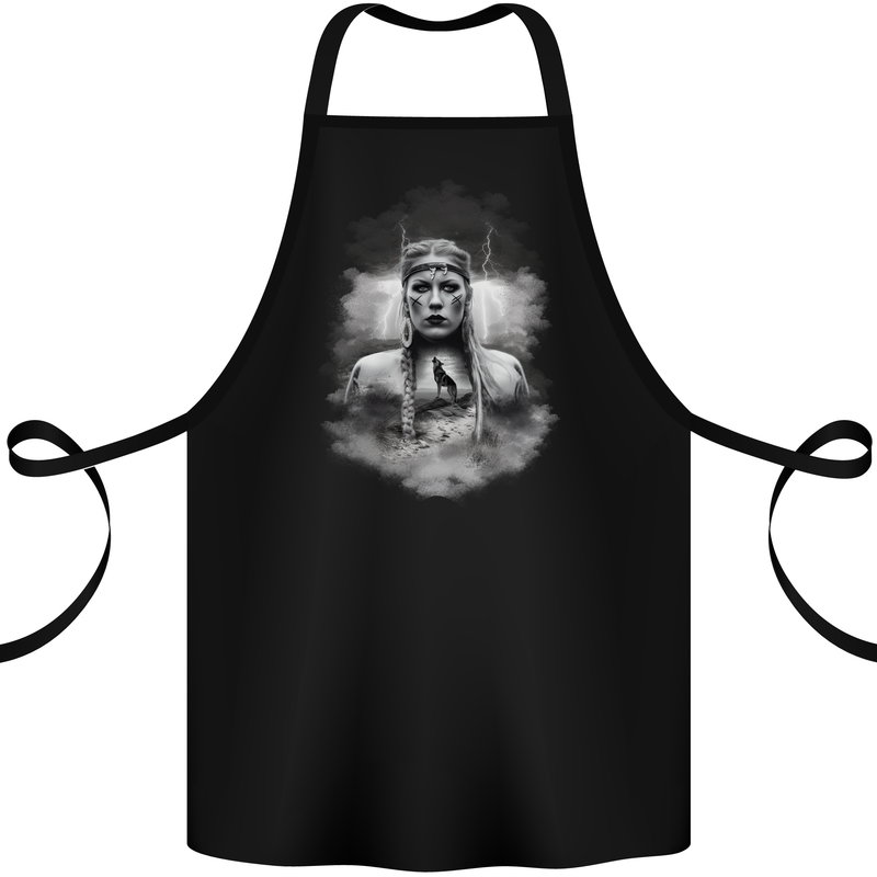 Wolf Viking Cotton Apron 100% Organic Black