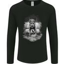Wolf Viking Mens Long Sleeve T-Shirt Black