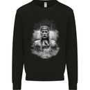 Wolf Viking Mens Sweatshirt Jumper Black