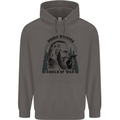 Woods Whisper Songs of War Vikings Gym Mens 80% Cotton Hoodie Charcoal
