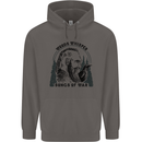 Woods Whisper Songs of War Vikings Gym Mens 80% Cotton Hoodie Charcoal