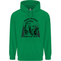 Woods Whisper Songs of War Vikings Gym Mens 80% Cotton Hoodie Irish Green
