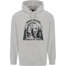 Woods Whisper Songs of War Vikings Gym Mens 80% Cotton Hoodie Sports Grey