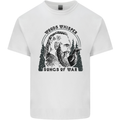 Woods Whisper Songs of War Vikings Gym Mens Cotton T-Shirt Tee Top White