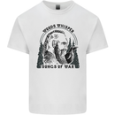 Woods Whisper Songs of War Vikings Gym Mens Cotton T-Shirt Tee Top White