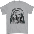 Woods Whisper Songs of War Vikings Gym Mens T-Shirt 100% Cotton Sports Grey