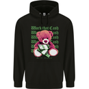 Work that Cash Teddy Bear Hustle Money Childrens Kids Hoodie Black