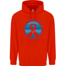 World Diabetes Day Awareness Mens 80% Cotton Hoodie Bright Red
