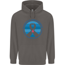 World Diabetes Day Awareness Mens 80% Cotton Hoodie Charcoal
