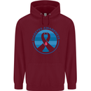 World Diabetes Day Awareness Mens 80% Cotton Hoodie Maroon