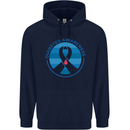 World Diabetes Day Awareness Mens 80% Cotton Hoodie Navy Blue