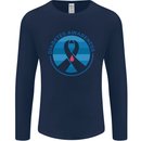 World Diabetes Day Awareness Mens Long Sleeve T-Shirt Navy Blue
