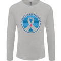World Diabetes Day Awareness Mens Long Sleeve T-Shirt Sports Grey