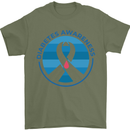 World Diabetes Day Awareness Mens T-Shirt 100% Cotton Military Green