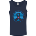 World Diabetes Day Awareness Mens Vest Tank Top Navy Blue
