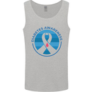 World Diabetes Day Awareness Mens Vest Tank Top Sports Grey