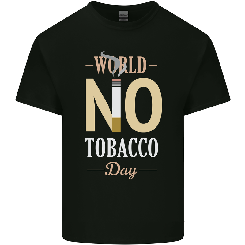 World No Tobacco Day Anti Smoking Fags Kids T-Shirt Childrens Black