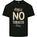 World No Tobacco Day Anti Smoking Fags Mens Cotton T-Shirt Tee Top Black