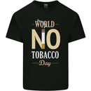 World No Tobacco Day Anti Smoking Fags Mens Cotton T-Shirt Tee Top Black