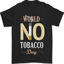 World No Tobacco Day Anti Smoking Fags Mens T-Shirt 100% Cotton Black