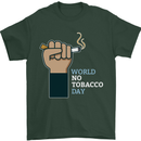 World No Tobacco Day Anti Smoking Mens T-Shirt 100% Cotton Forest Green