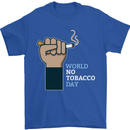 World No Tobacco Day Anti Smoking Mens T-Shirt 100% Cotton Royal Blue