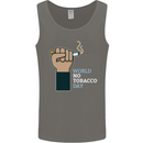World No Tobacco Day Anti Smoking Mens Vest Tank Top Charcoal