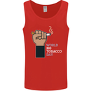 World No Tobacco Day Anti Smoking Mens Vest Tank Top Red