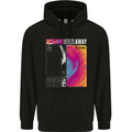 Worlds Away Black Hole Space Planets Universe Mens 80% Cotton Hoodie Black