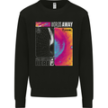 Worlds Away Black Hole Space Planets Universe Mens Sweatshirt Jumper Black