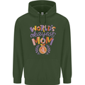 Worlds Okayest Mom Mothers Day Mummy Childrens Kids Hoodie Forest Green