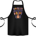 Worlds Okayest Mom Mothers Day Mummy Cotton Apron 100% Organic Black