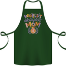 Worlds Okayest Mom Mothers Day Mummy Cotton Apron 100% Organic Forest Green