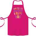 Worlds Okayest Mom Mothers Day Mummy Cotton Apron 100% Organic Pink
