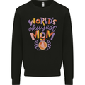 Worlds Okayest Mom Mothers Day Mummy Kids Sweatshirt Jumper Black