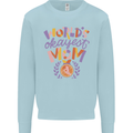 Worlds Okayest Mom Mothers Day Mummy Kids Sweatshirt Jumper Light Blue
