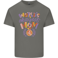 Worlds Okayest Mom Mothers Day Mummy Kids T-Shirt Childrens Charcoal