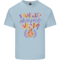 Worlds Okayest Mom Mothers Day Mummy Kids T-Shirt Childrens Light Blue